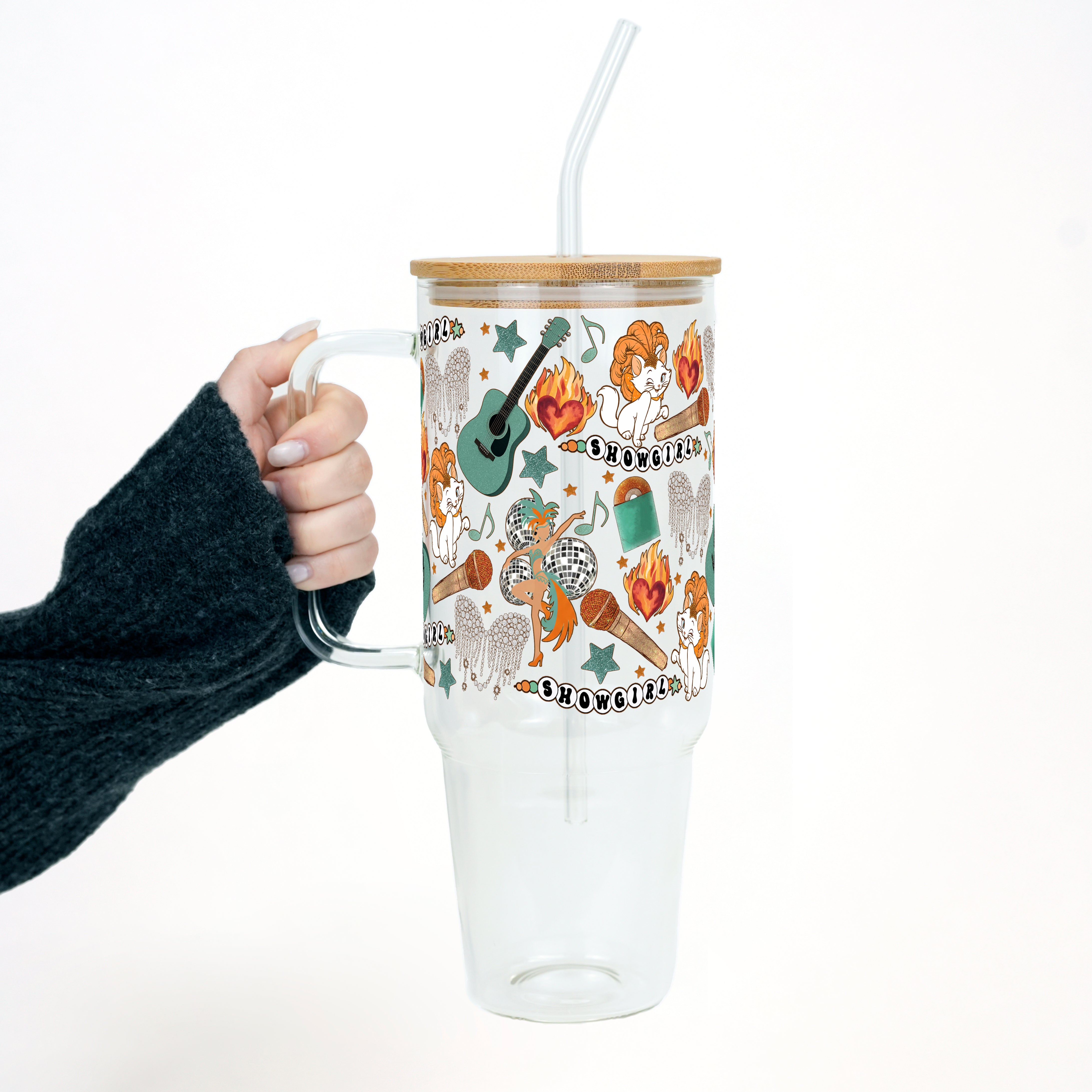 Showgirl Tumbler with Handle Lid & Straw