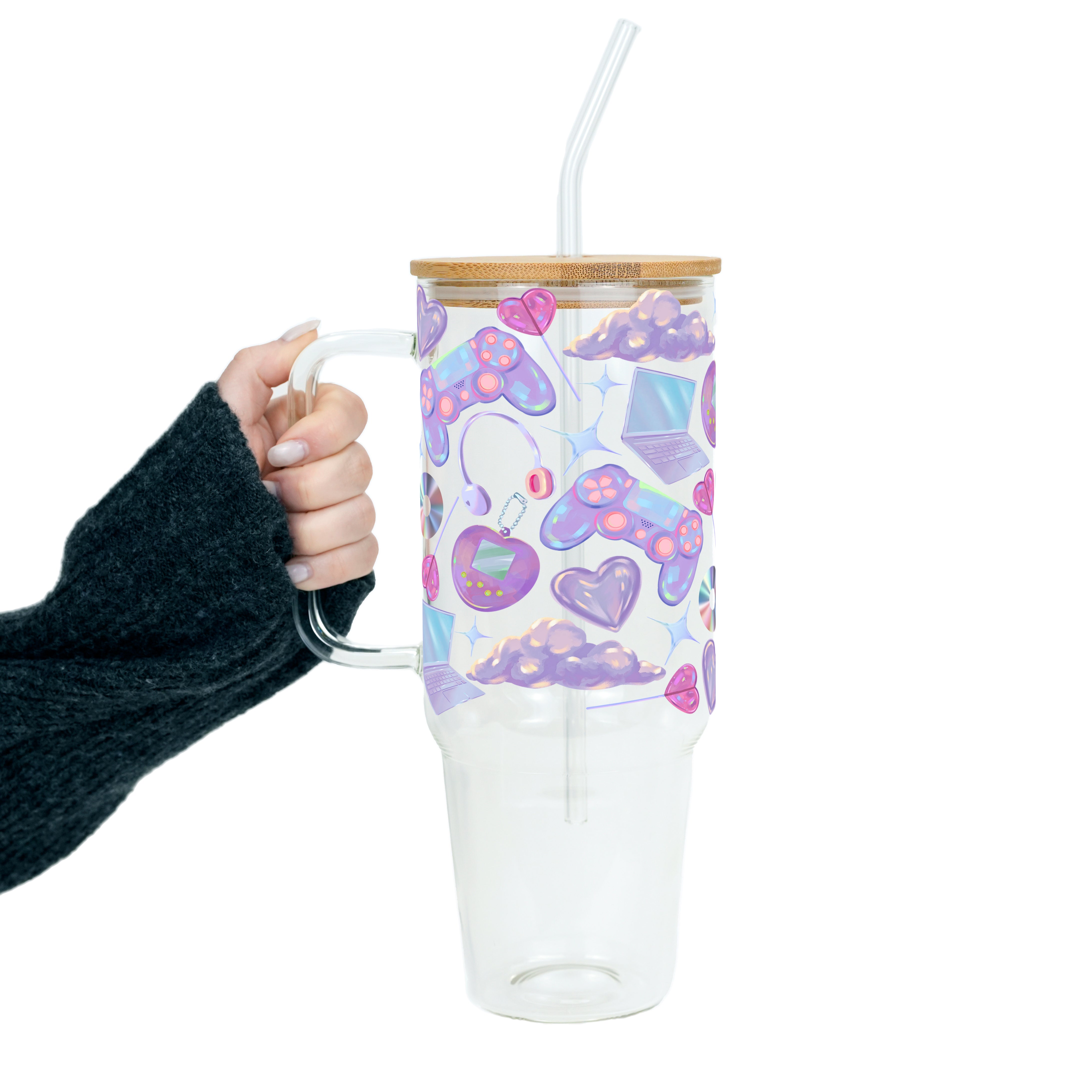 Y2K GAMER Tumbler With Lid and Straw