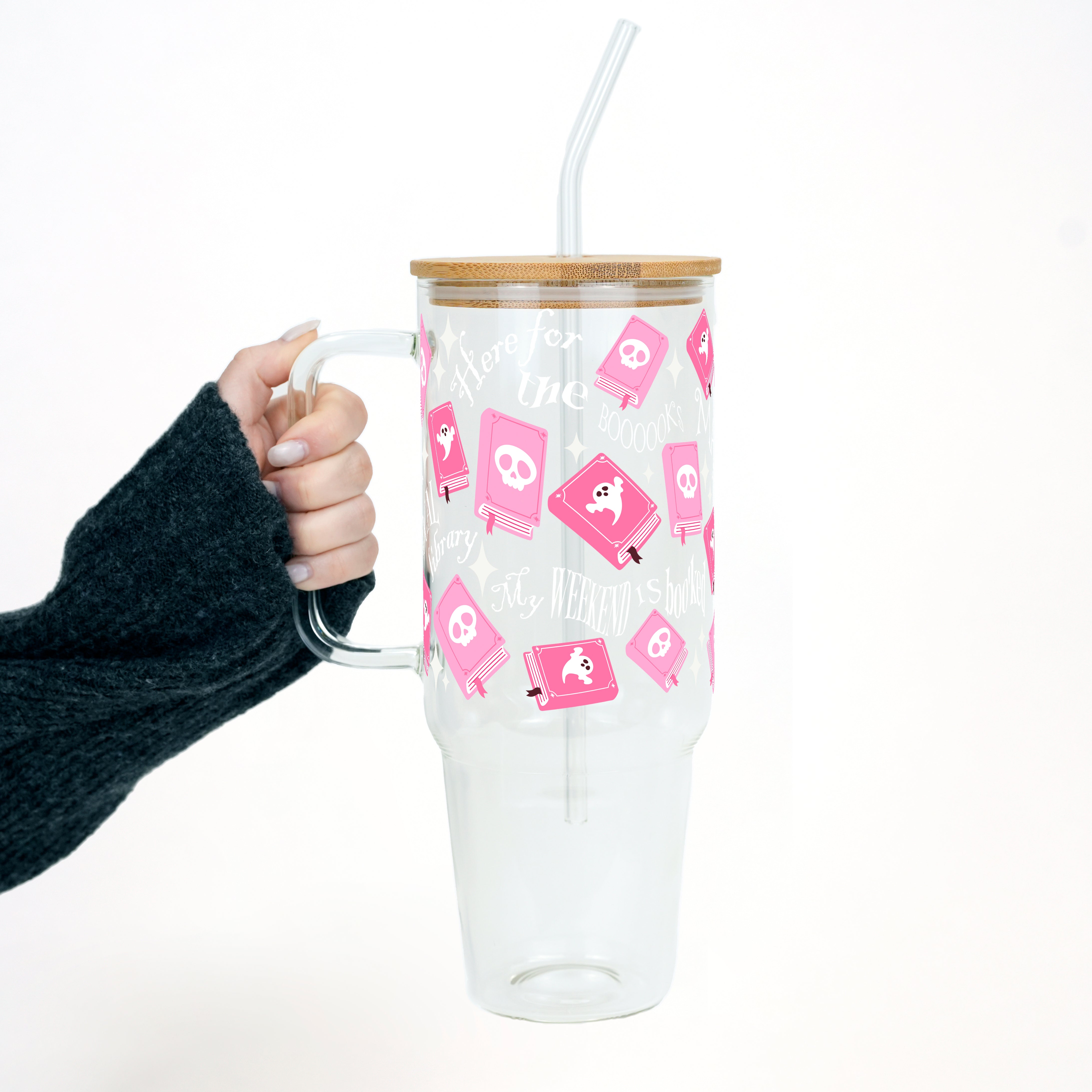 Boo-Kish Halloween 40oz Tumbler with Lid and Straw