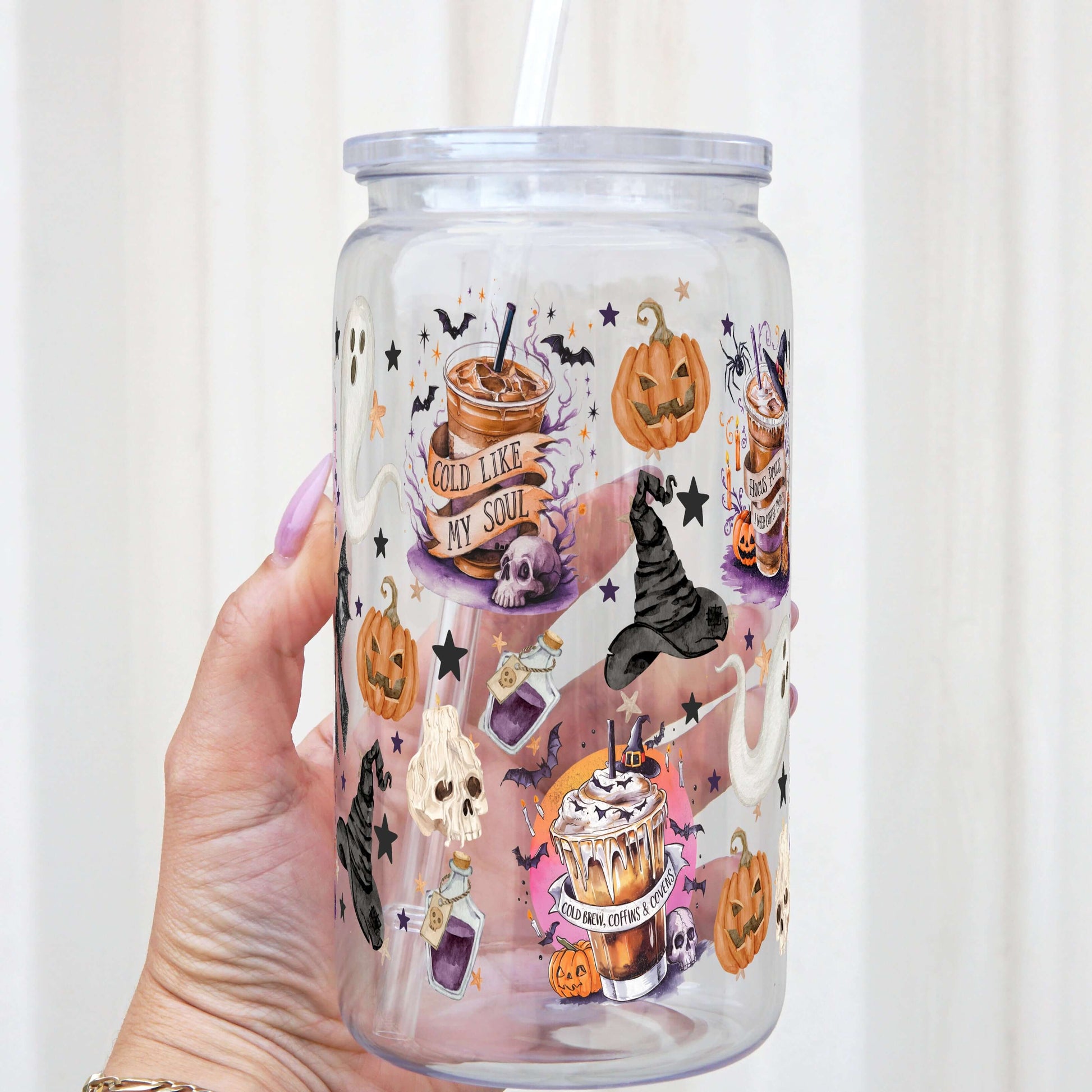 Halloween Fall Coffee Cup With Lid and Straw from Sip Sip Hooray – Coffee & Tea Cups