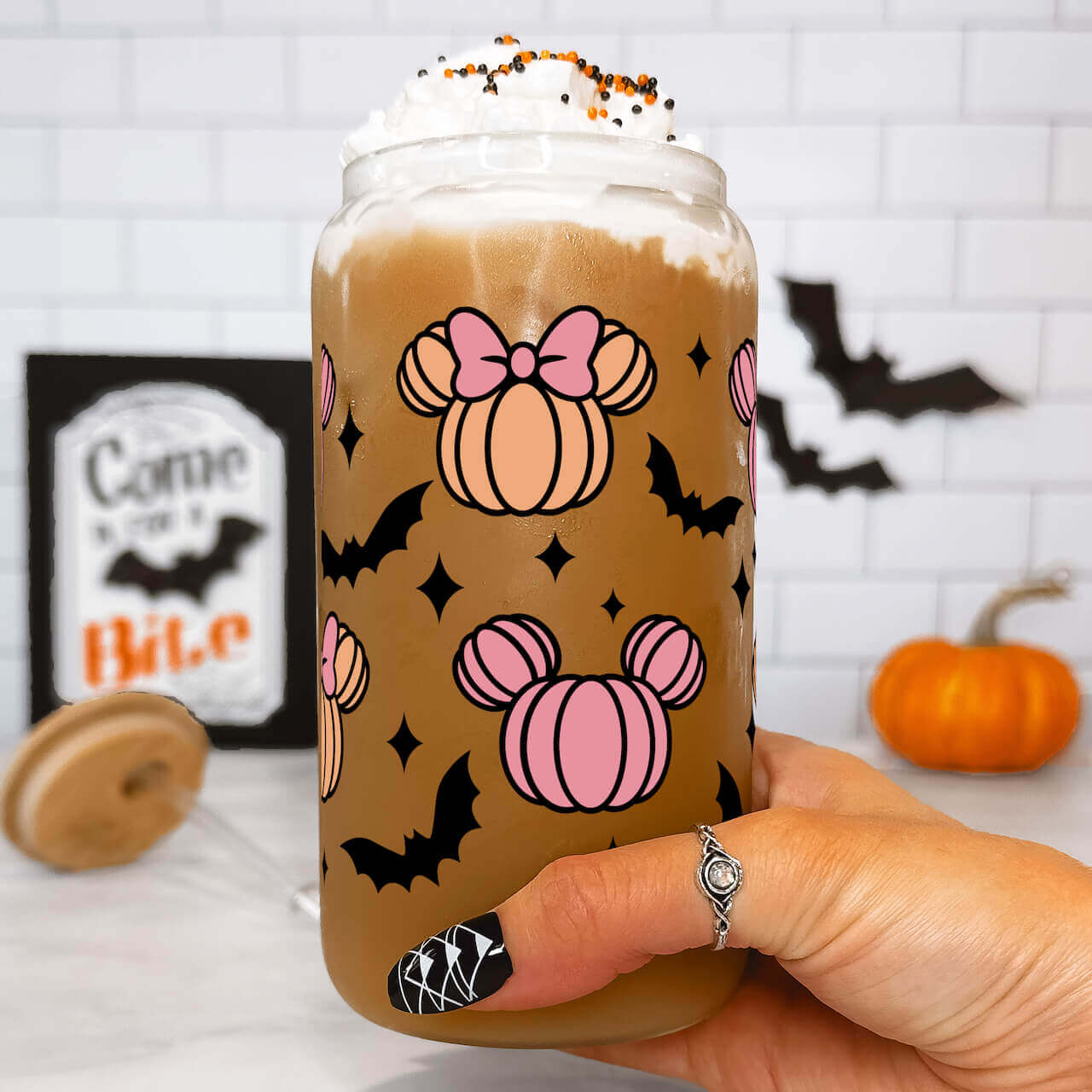 Halloween Mouse Pumpkins Cup With Lid and Straw from Sip Sip Hooray – Tumblers
