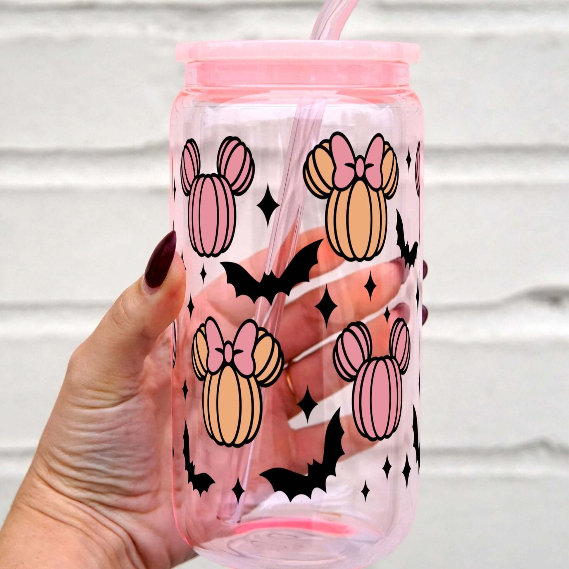 Halloween Mouse Pumpkins Cup With Lid and Straw from Sip Sip Hooray – Tumblers