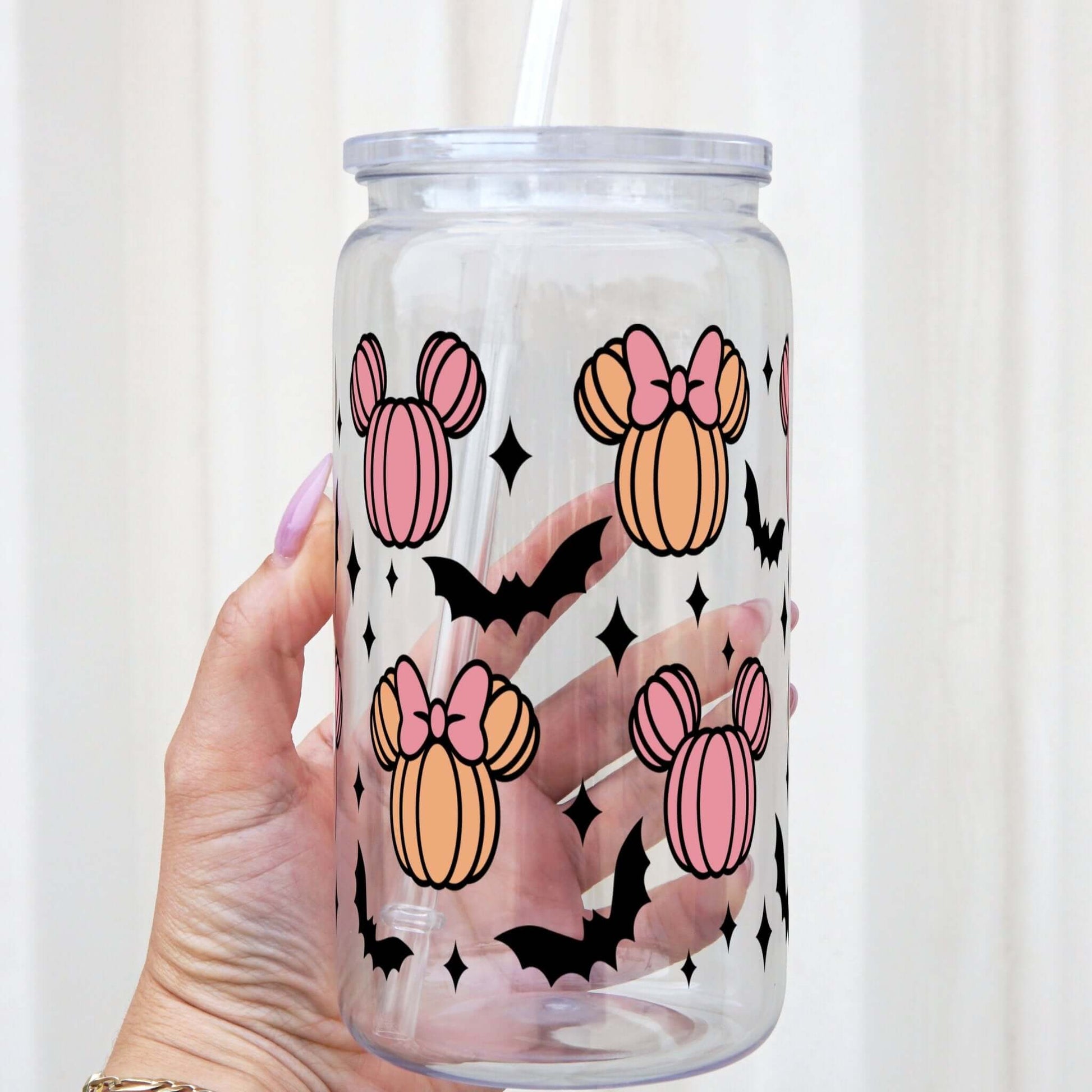 Halloween Mouse Pumpkins Cup With Lid and Straw from Sip Sip Hooray – Tumblers
