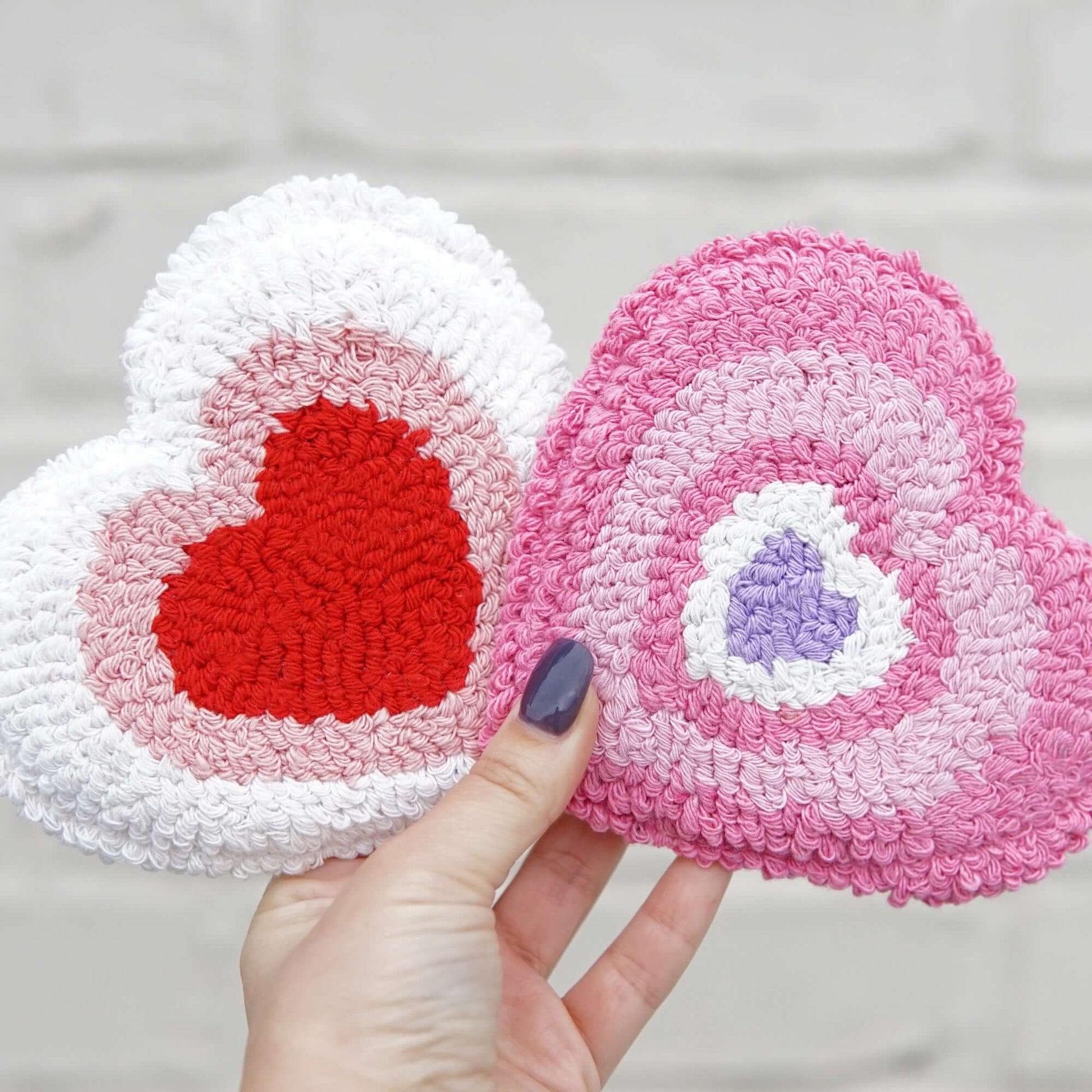 Heart Mug Rug Coasters from Sip Sip Hooray – Coasters