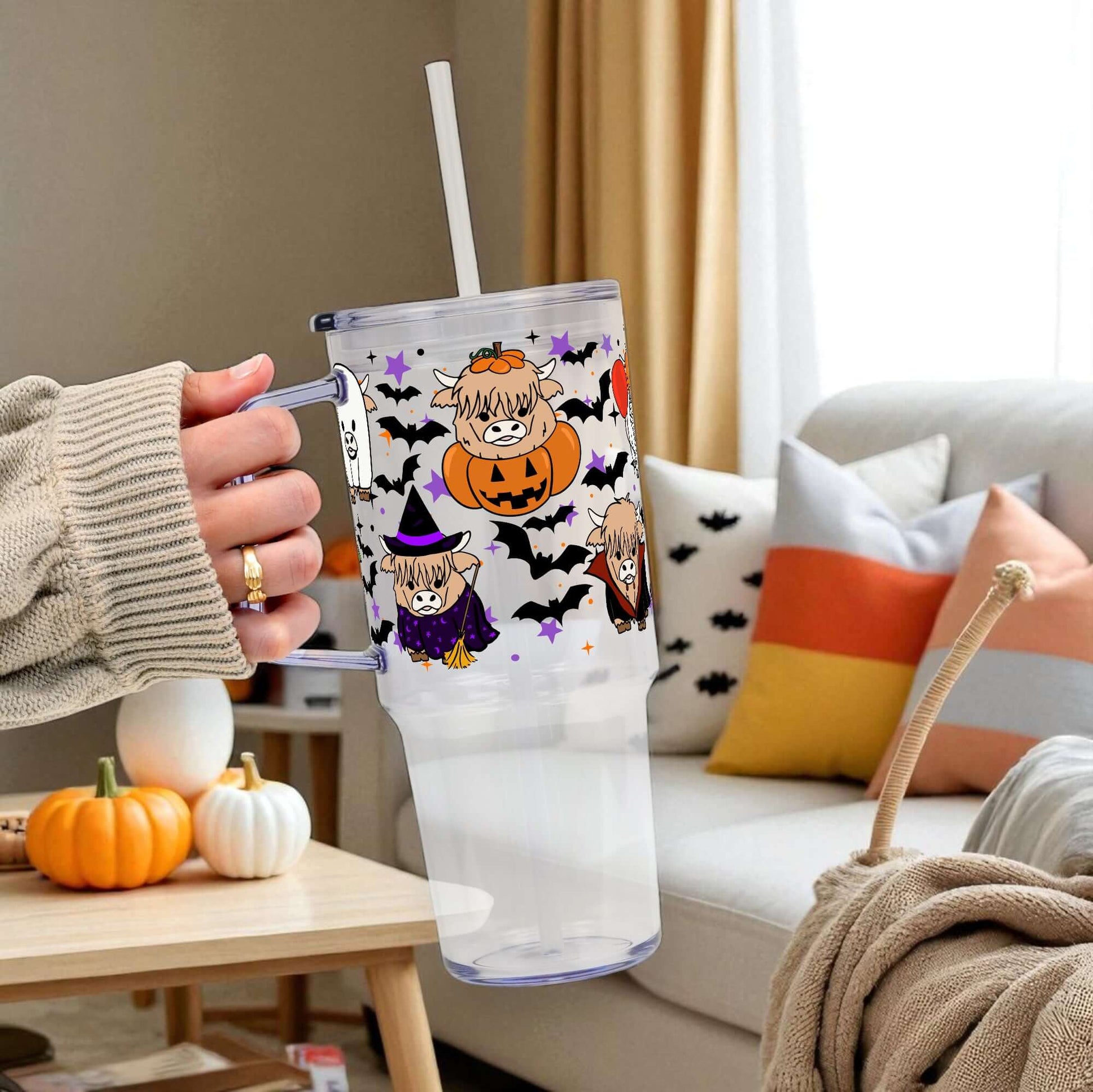 Highland Horror 40oz Tumbler with Lid and Straw from Sip Sip Hooray – Tumblers