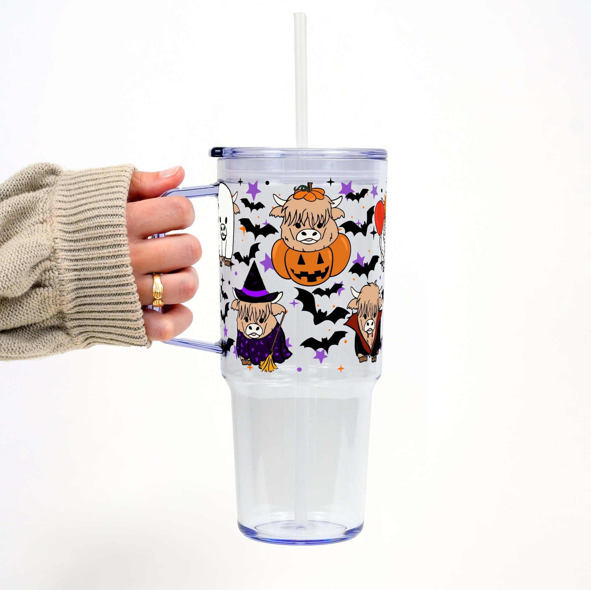 Highland Horror 40oz Tumbler with Lid and Straw from Sip Sip Hooray – Tumblers