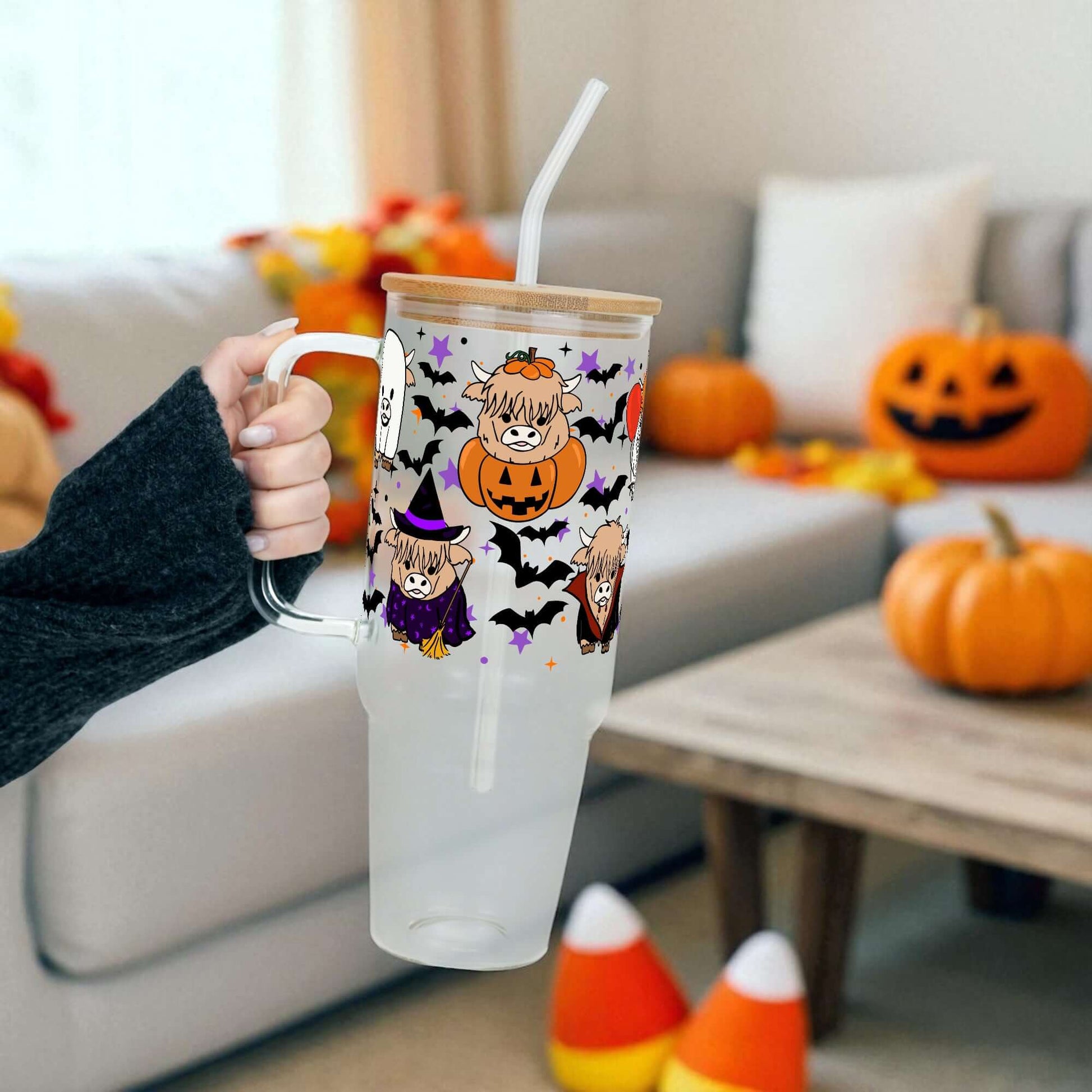 Highland Horror 40oz Tumbler with Lid and Straw from Sip Sip Hooray – Tumblers
