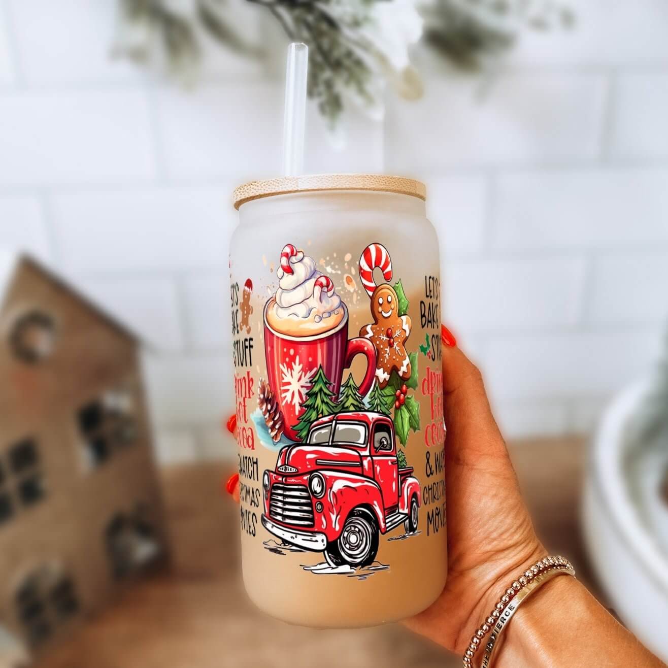 Hot Cocoa Christmas Cup With Lid and Straw from Sip Sip Hooray – Mugs