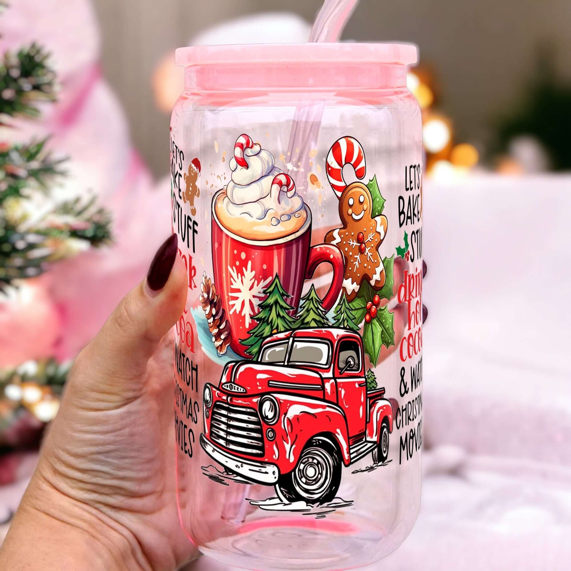 Hot Cocoa Christmas Cup With Lid and Straw from Sip Sip Hooray – Mugs