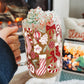 Cozy Christmas Things 17oz Clear Mug With Lid and Straw