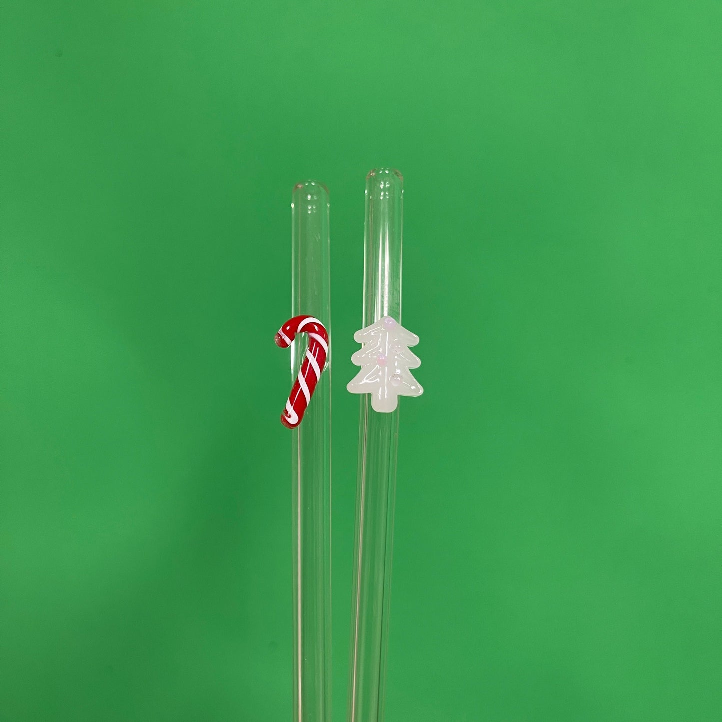 Christmas Glass Straws