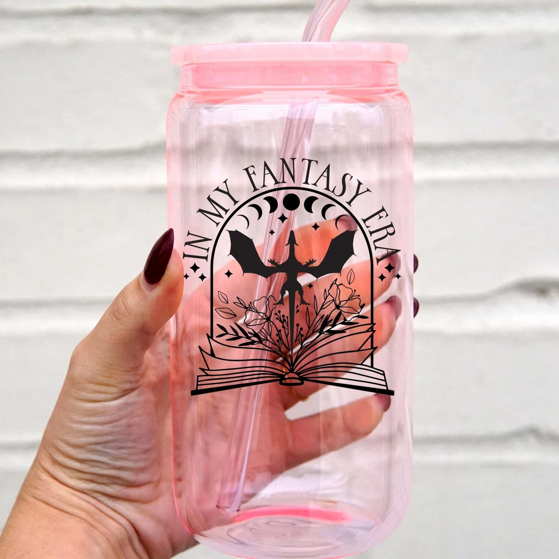 In My Fantasy Era Can Cup With Lid and Straw from Sip Sip Hooray – Drinkware