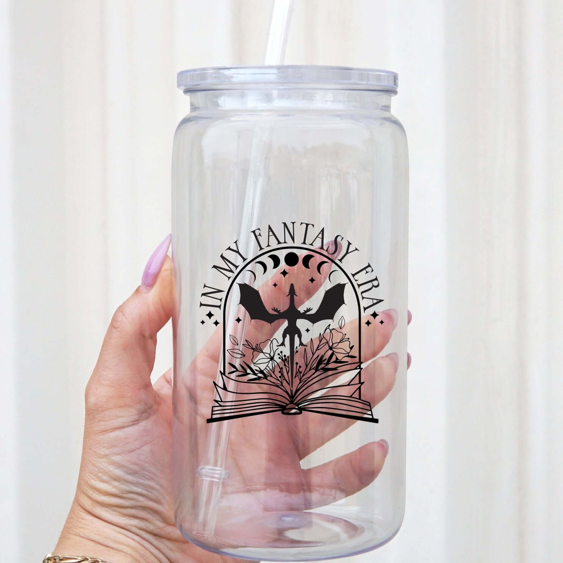 In My Fantasy Era Can Cup With Lid and Straw from Sip Sip Hooray – Drinkware