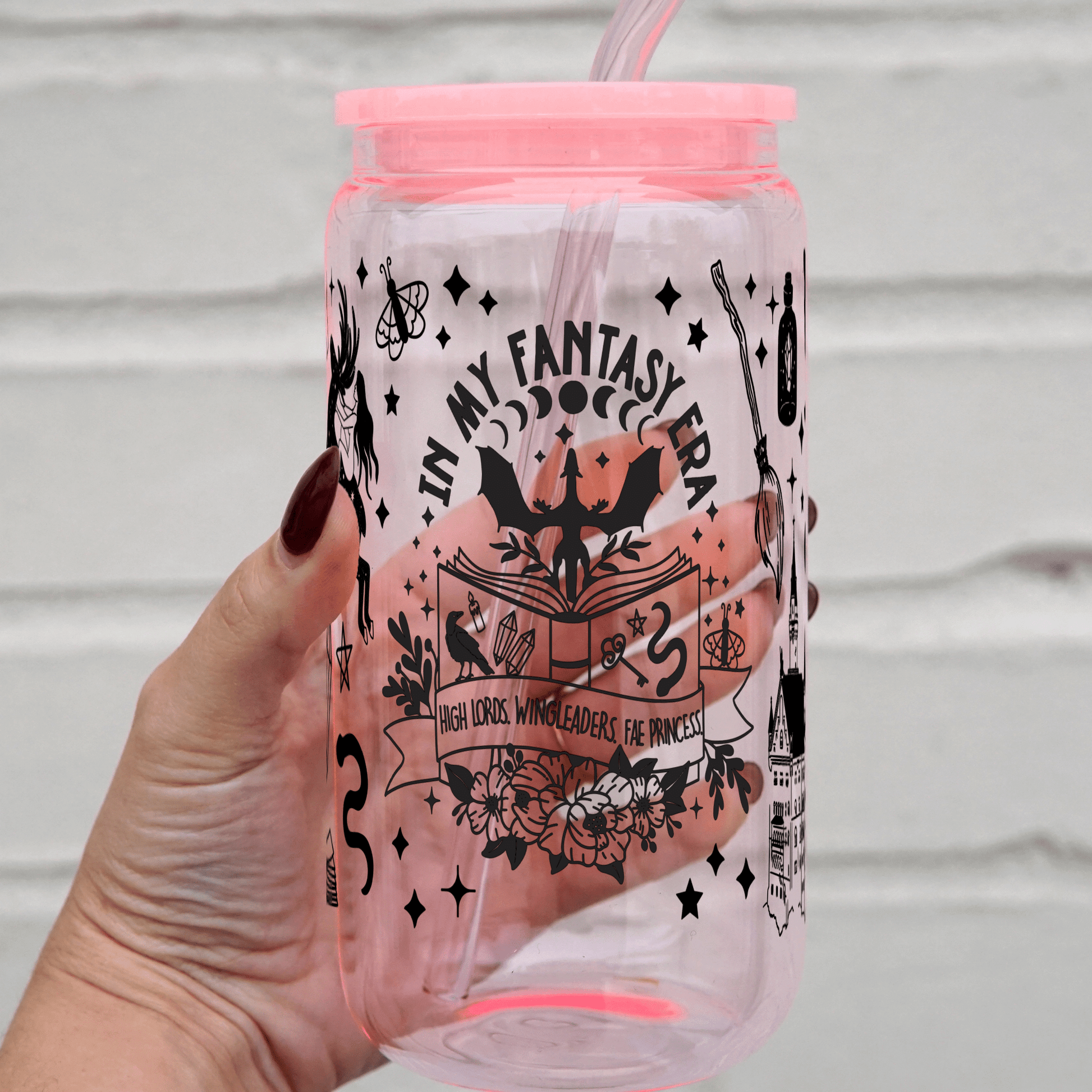 In My Fantasy Era Cup with Lid and Straw from Sip Sip Hooray – Drinkware
