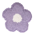 Lavender Daisy Mug Rug, Tufted Coaster, Coquette Coffee Bar Decor