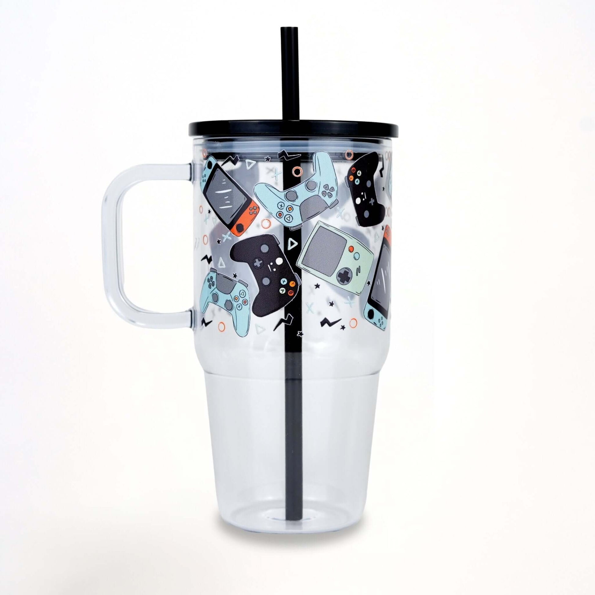 Level Up Gamer Tumbler 20oz Kids Tumbler with Handle, Lid & Straw from Sip Sip Hooray – Drinkware