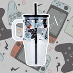 Level Up Gamer Tumbler 20oz Kids Tumbler with Handle, Lid & Straw from Sip Sip Hooray – Drinkware