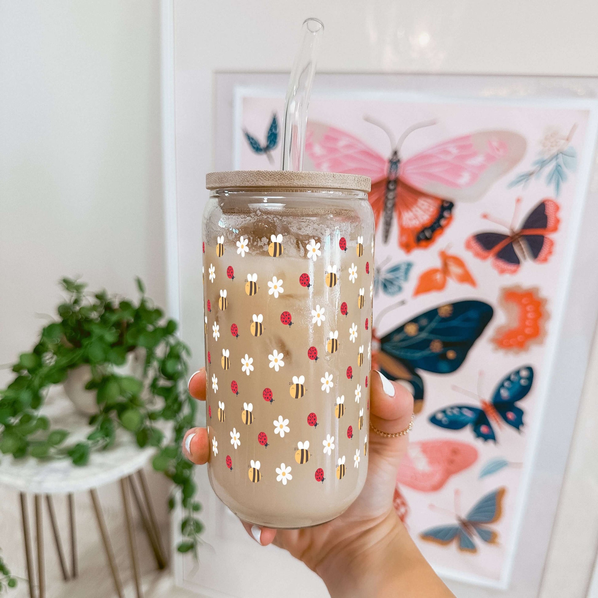 Mini Bee & Ladybug Cup With Lid and Straw from Sip Sip Hooray – Uncategorized
