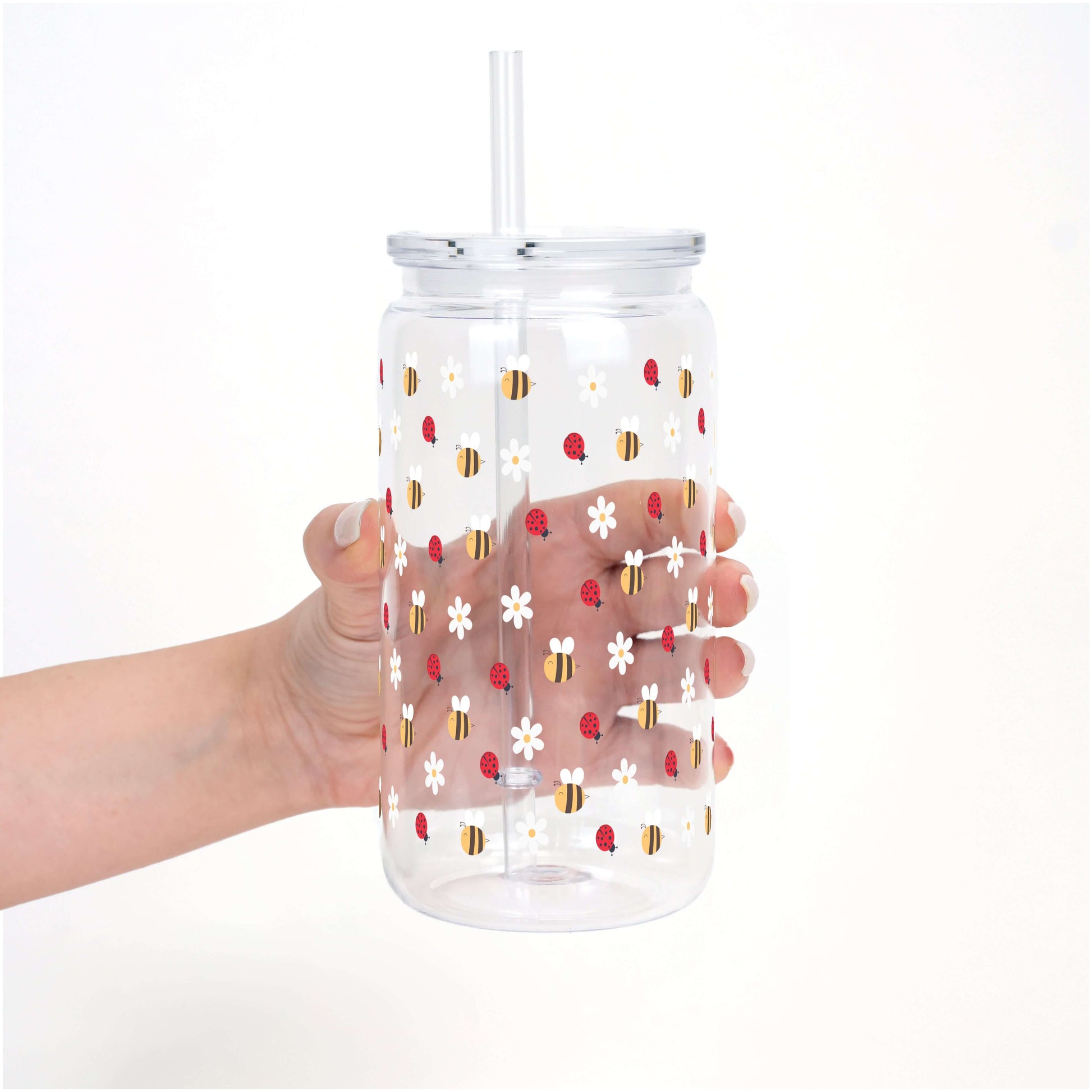 Mini Bee & Ladybug Cup With Lid and Straw from Sip Sip Hooray – Uncategorized