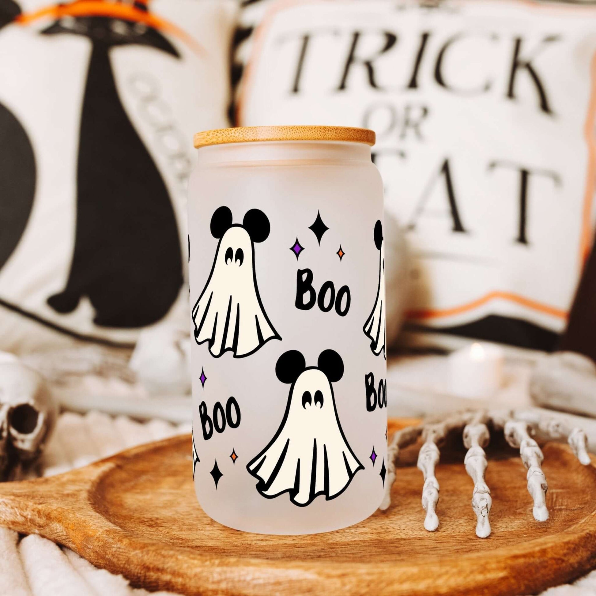 Mouse Ghost Cup With Lid and Straw from Sip Sip Hooray – Tumblers