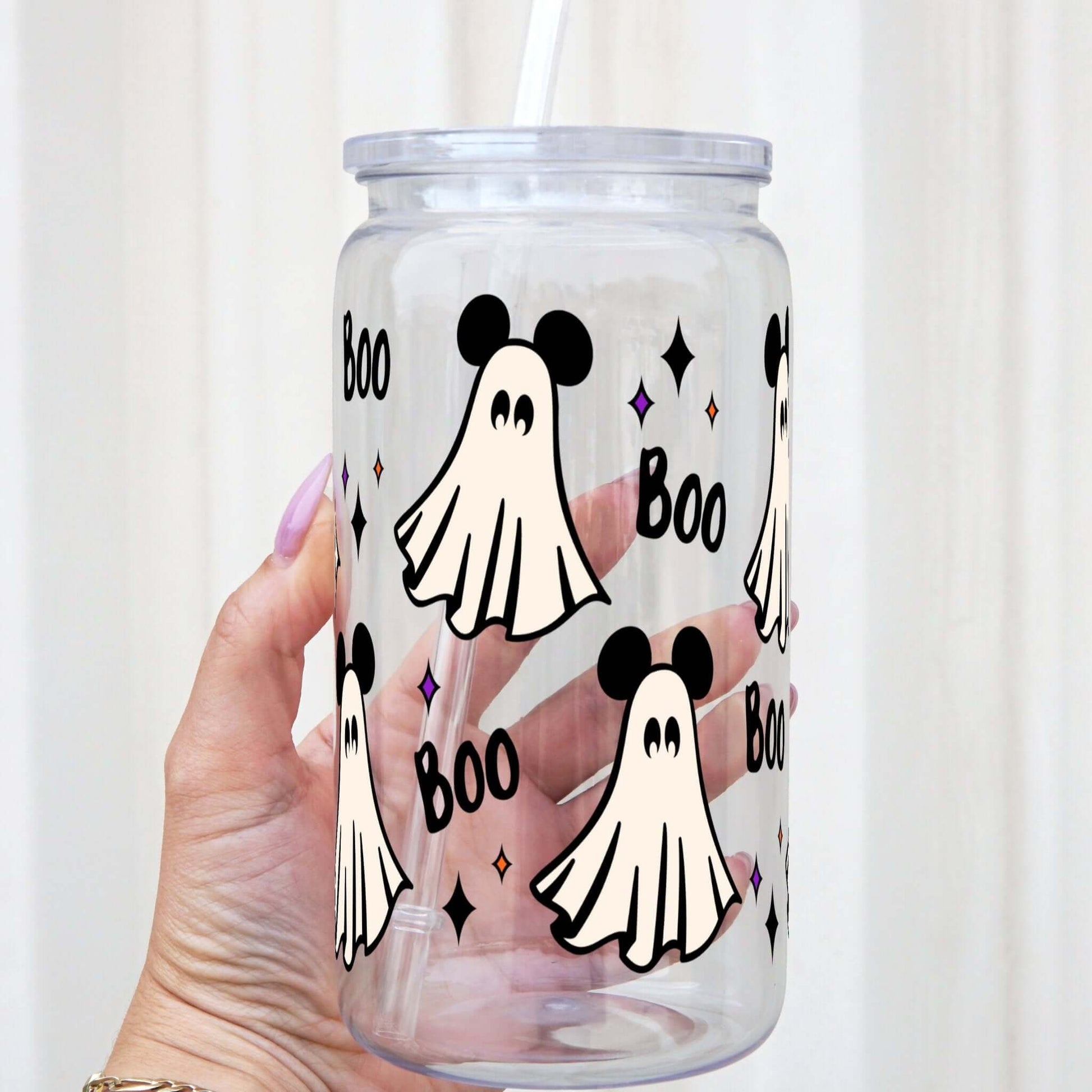 Mouse Ghost Cup With Lid and Straw from Sip Sip Hooray – Tumblers