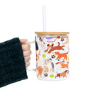 Dog Park Glass Cup, Mug & Tumbler with Lid and Straw