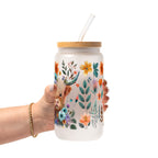 Highland Cow Glass Cup, Mug & Tumbler with Lid and Straw