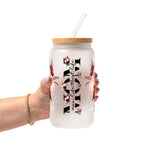 Mom Life Best Life Glass Cup, Mug & Tumbler with Lid and Straw