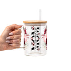 Mom Life Best Life Glass Cup, Mug & Tumbler with Lid and Straw