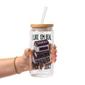 I Like Em Real Thick and Juicy Glass Cup, Mug & Tumbler with Lid and Straw