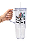 Fully Booked Weekend Glass Cup, Mug & Tumbler with Lid and Straw