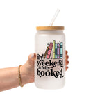 Fully Booked Weekend Glass Cup, Mug & Tumbler with Lid and Straw