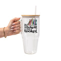 Fully Booked Weekend Glass Cup, Mug & Tumbler with Lid and Straw