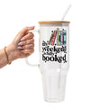 Fully Booked Weekend Glass Cup, Mug & Tumbler with Lid and Straw