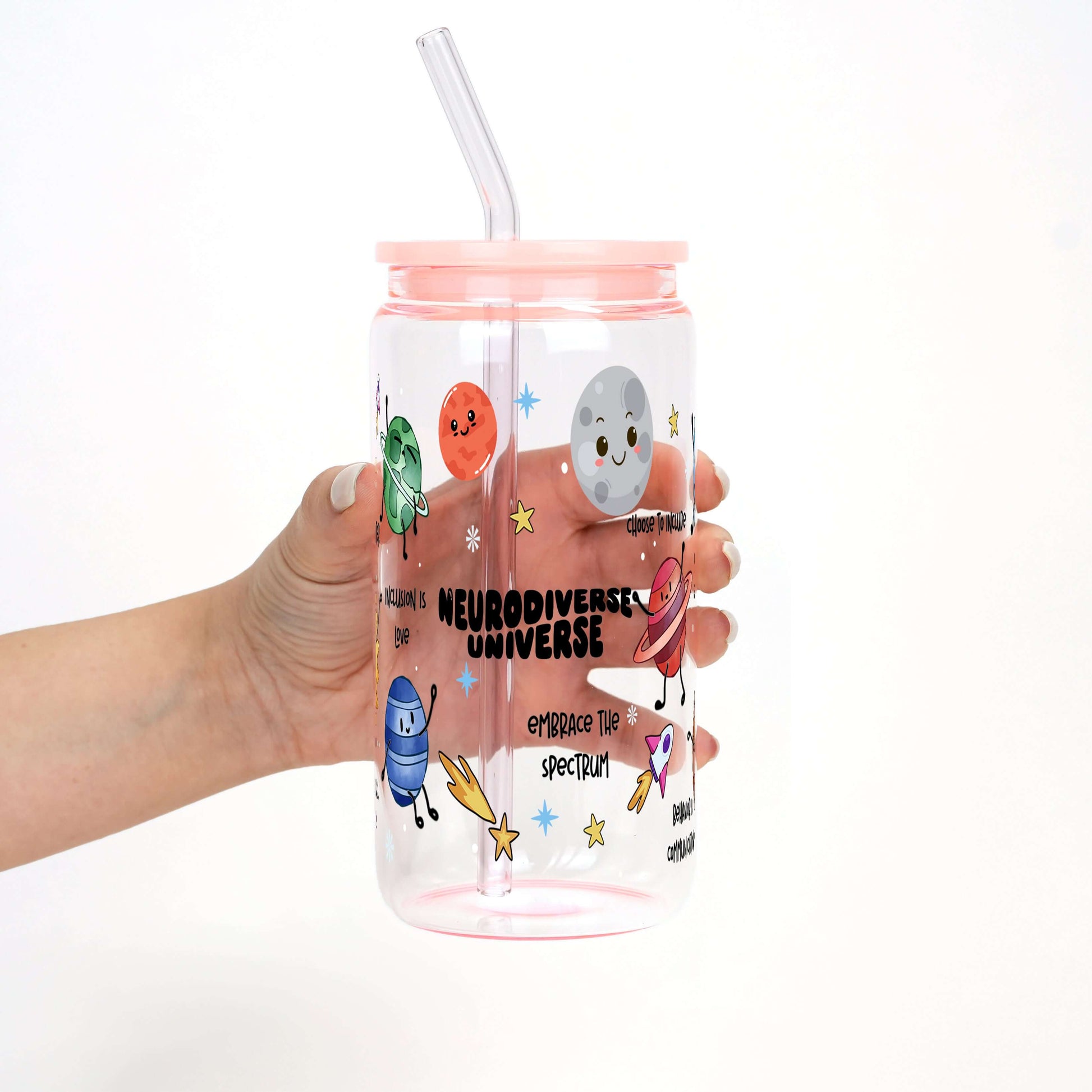 Neurodiverse Universe Cup with Lid and Straw from Sip Sip Hooray – Tumblers