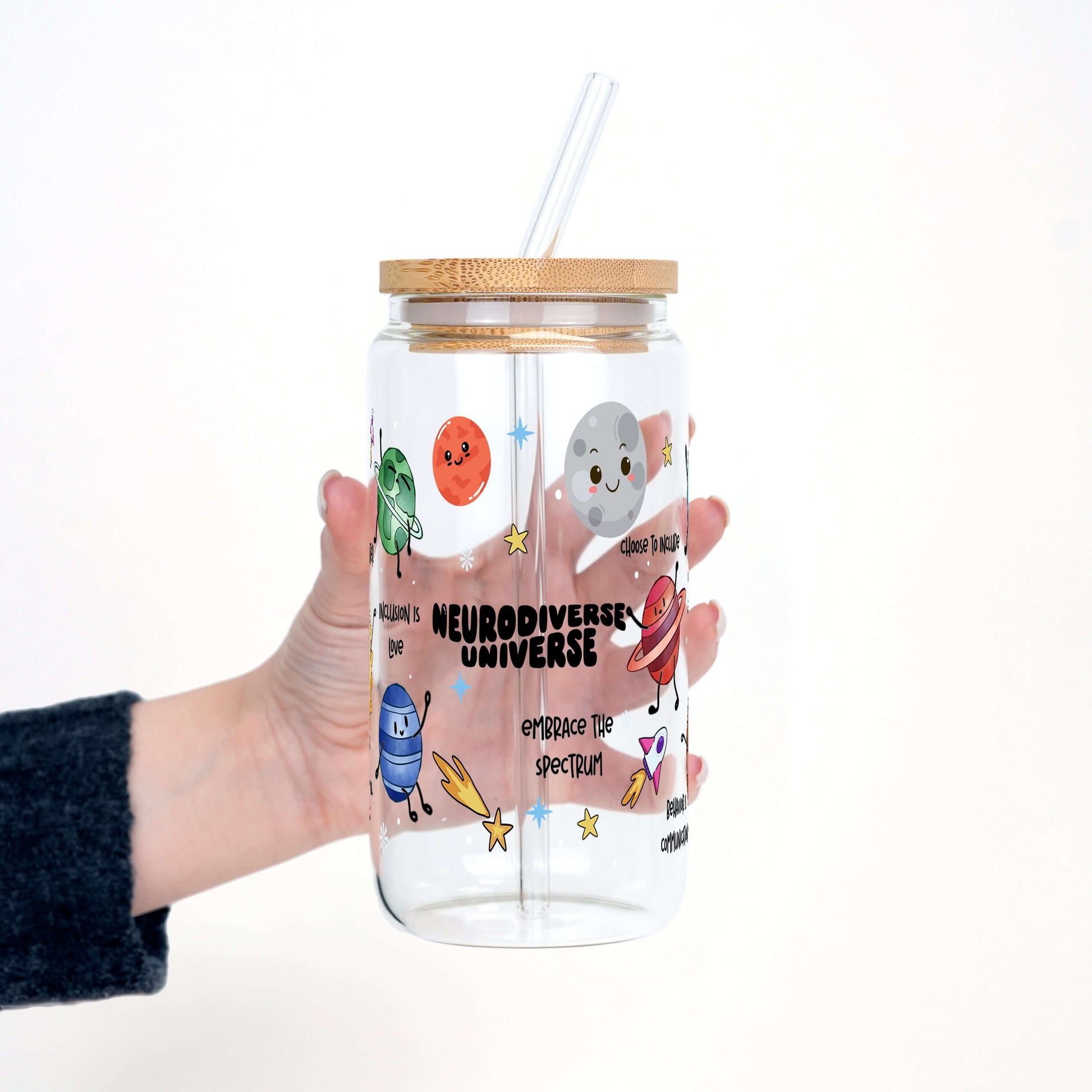 Neurodiverse Universe Cup with Lid and Straw from Sip Sip Hooray – Tumblers