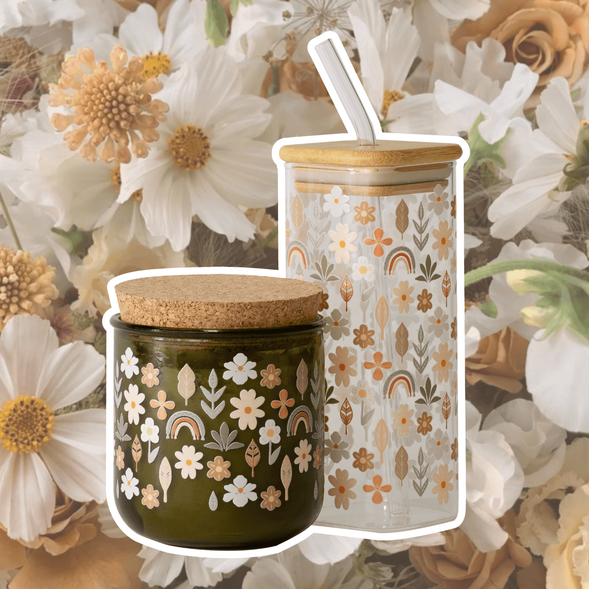 Neutral Wildflowers Set | SSH x HAH Collab from Sip Sip Hooray – Candles