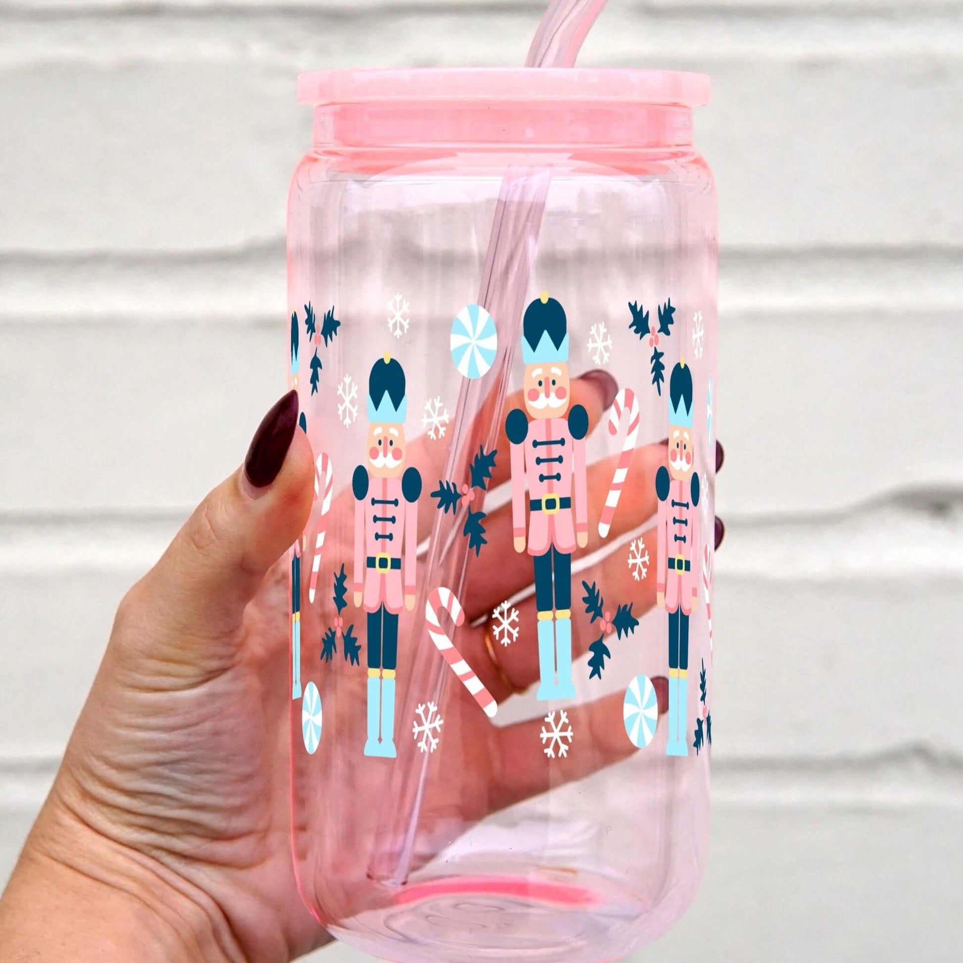 Nutcracker Christmas Cup with Lid and Straw from Sip Sip Hooray – Tumblers