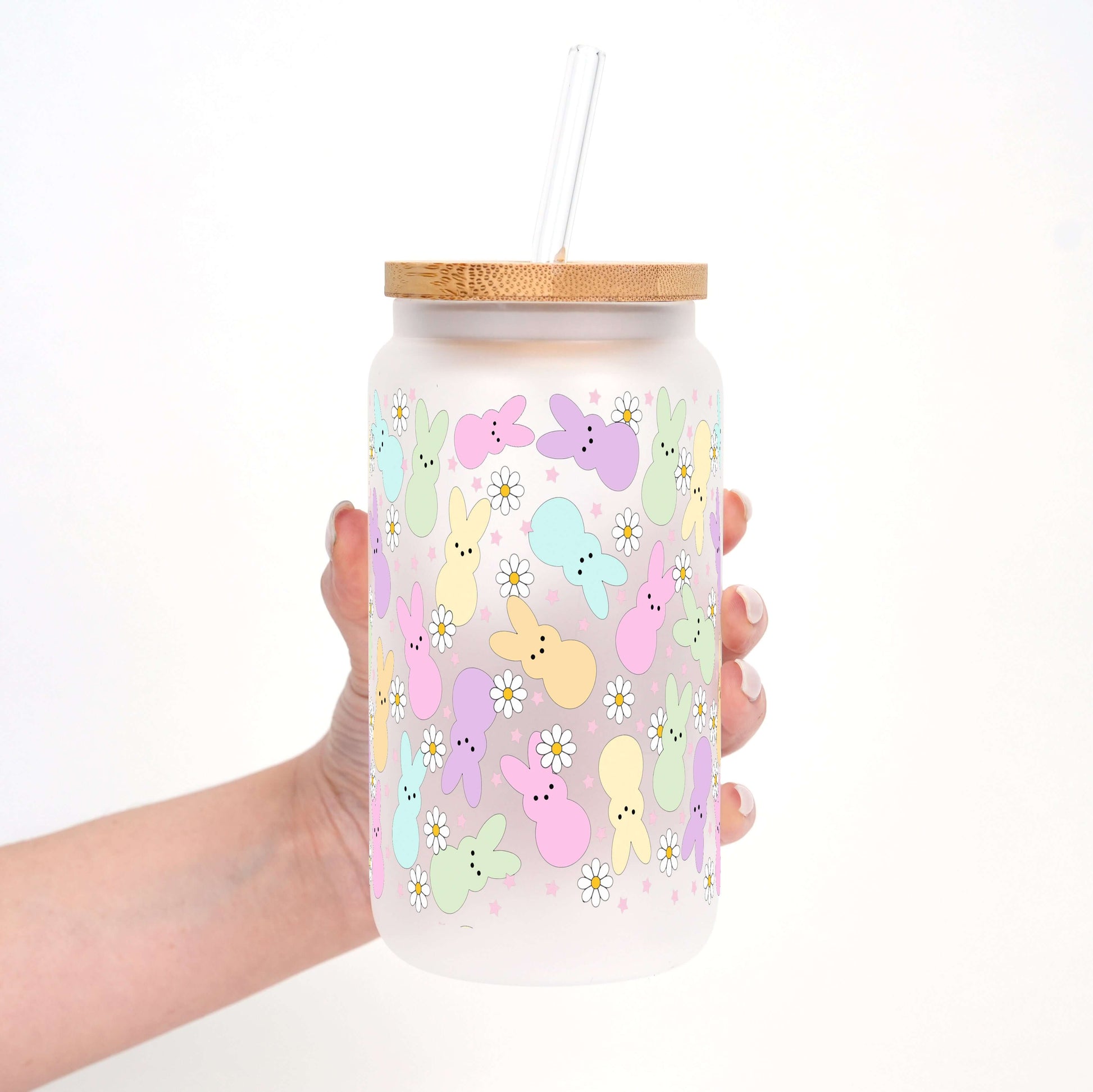 Pastel Bunny Cup with Lid and Straw from Sip Sip Hooray – Tumblers