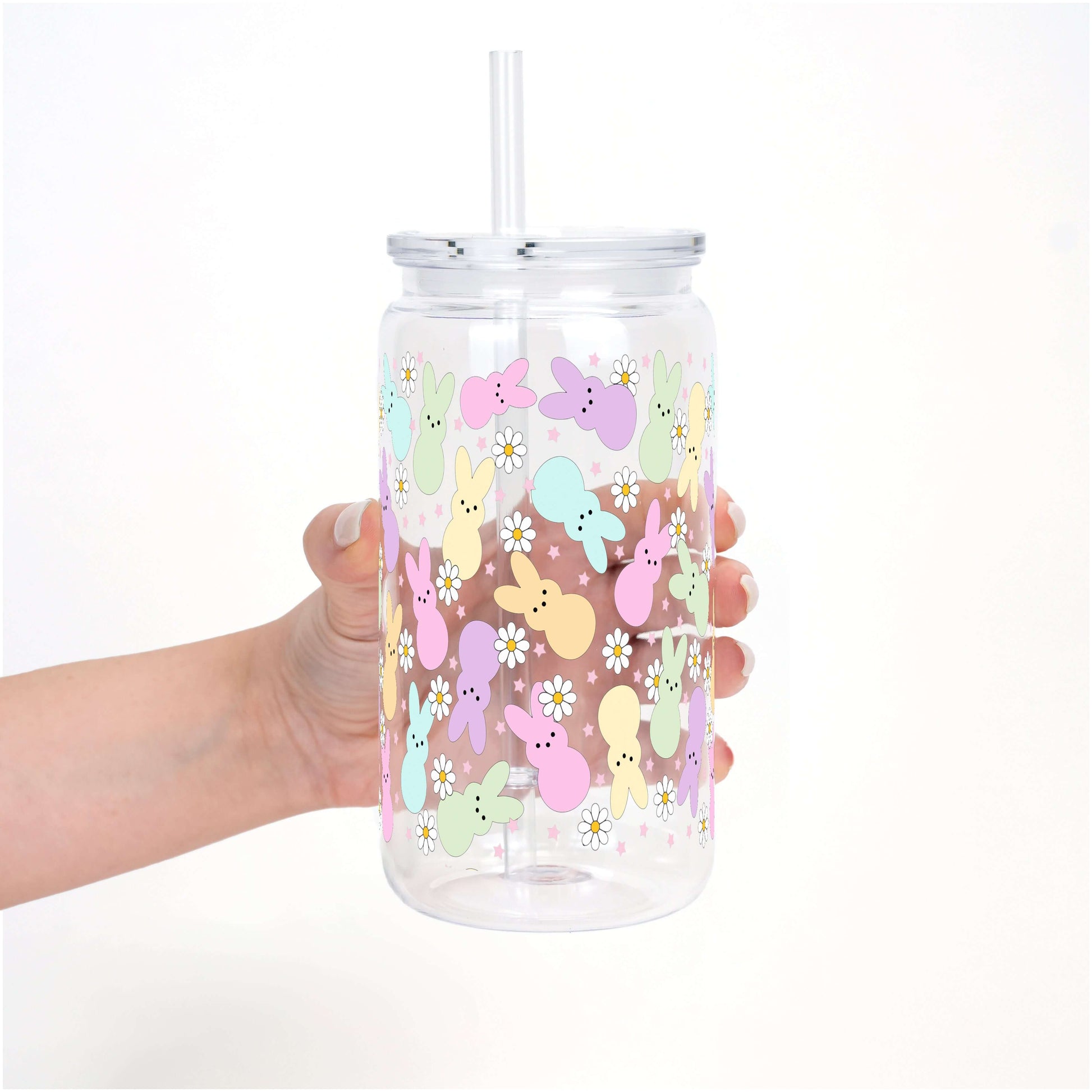 Pastel Bunny Cup with Lid and Straw from Sip Sip Hooray – Tumblers