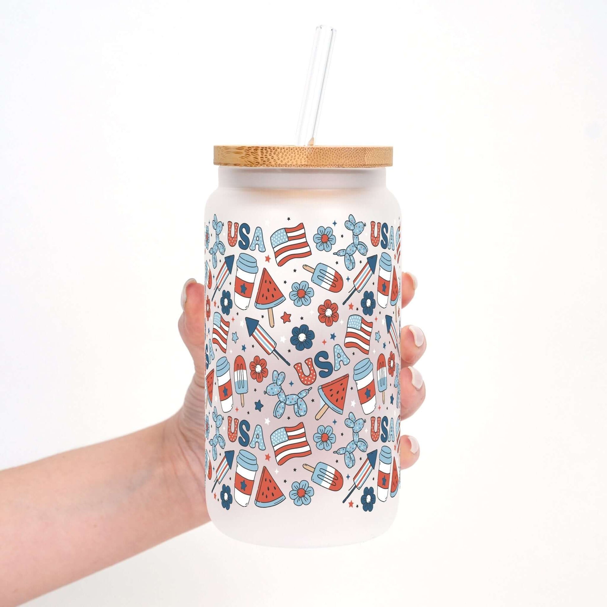 Patriotic Summer Vibes Cup With Lid And Straw from Sip Sip Hooray – Tumblers