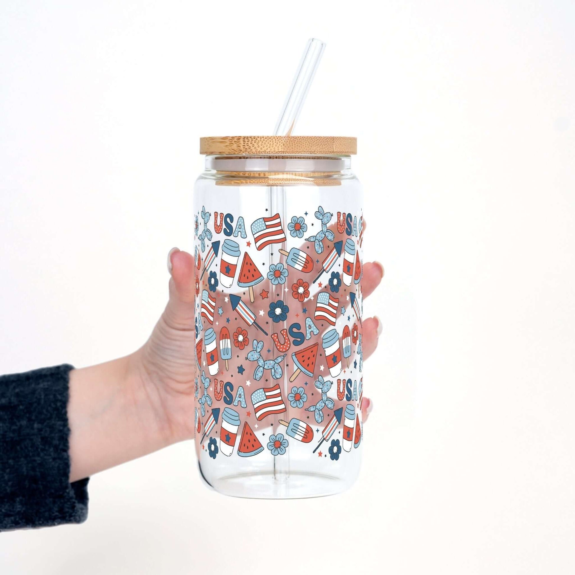 Patriotic Summer Vibes Cup With Lid And Straw from Sip Sip Hooray – Tumblers