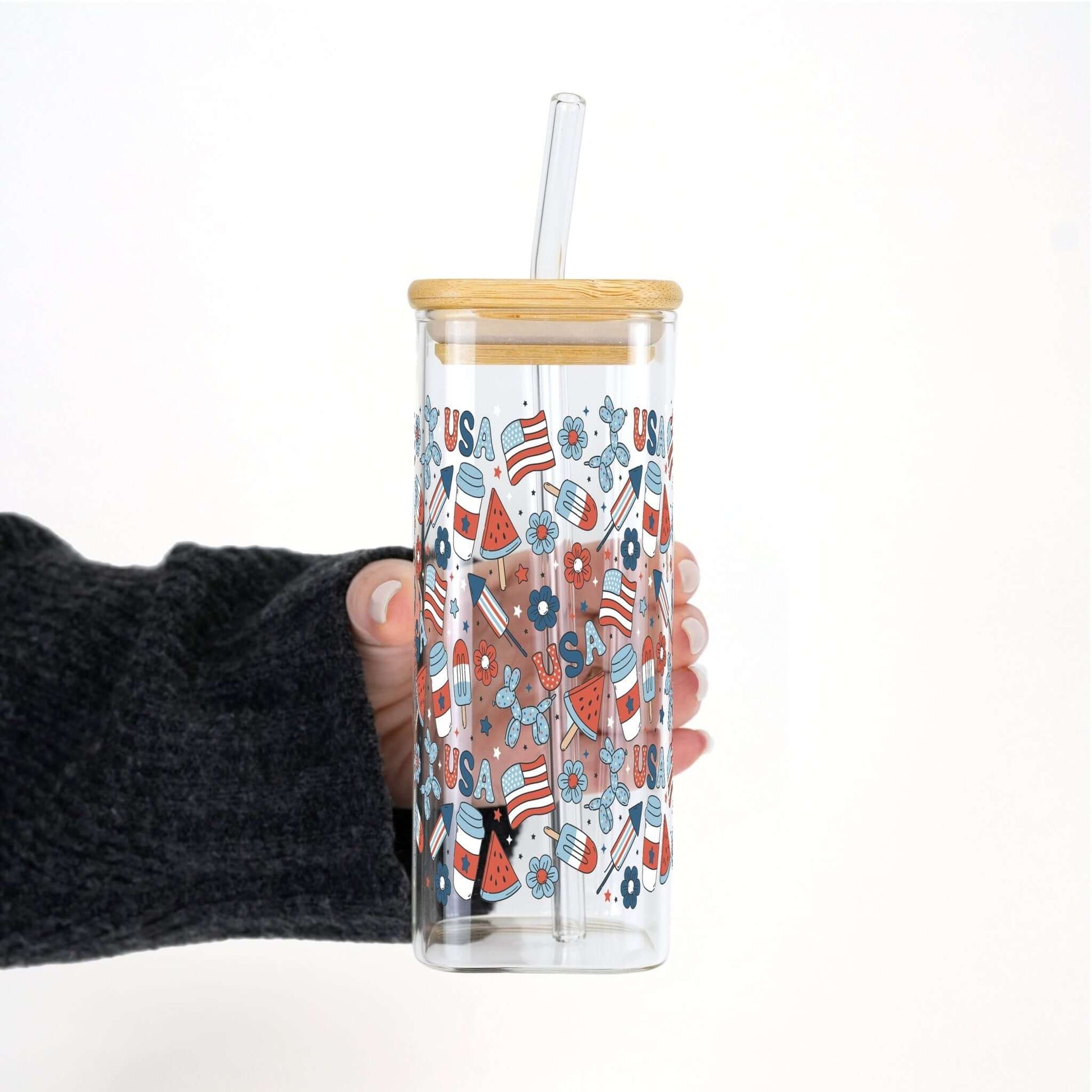 Patriotic Summer Vibes Cup With Lid And Straw from Sip Sip Hooray – Tumblers