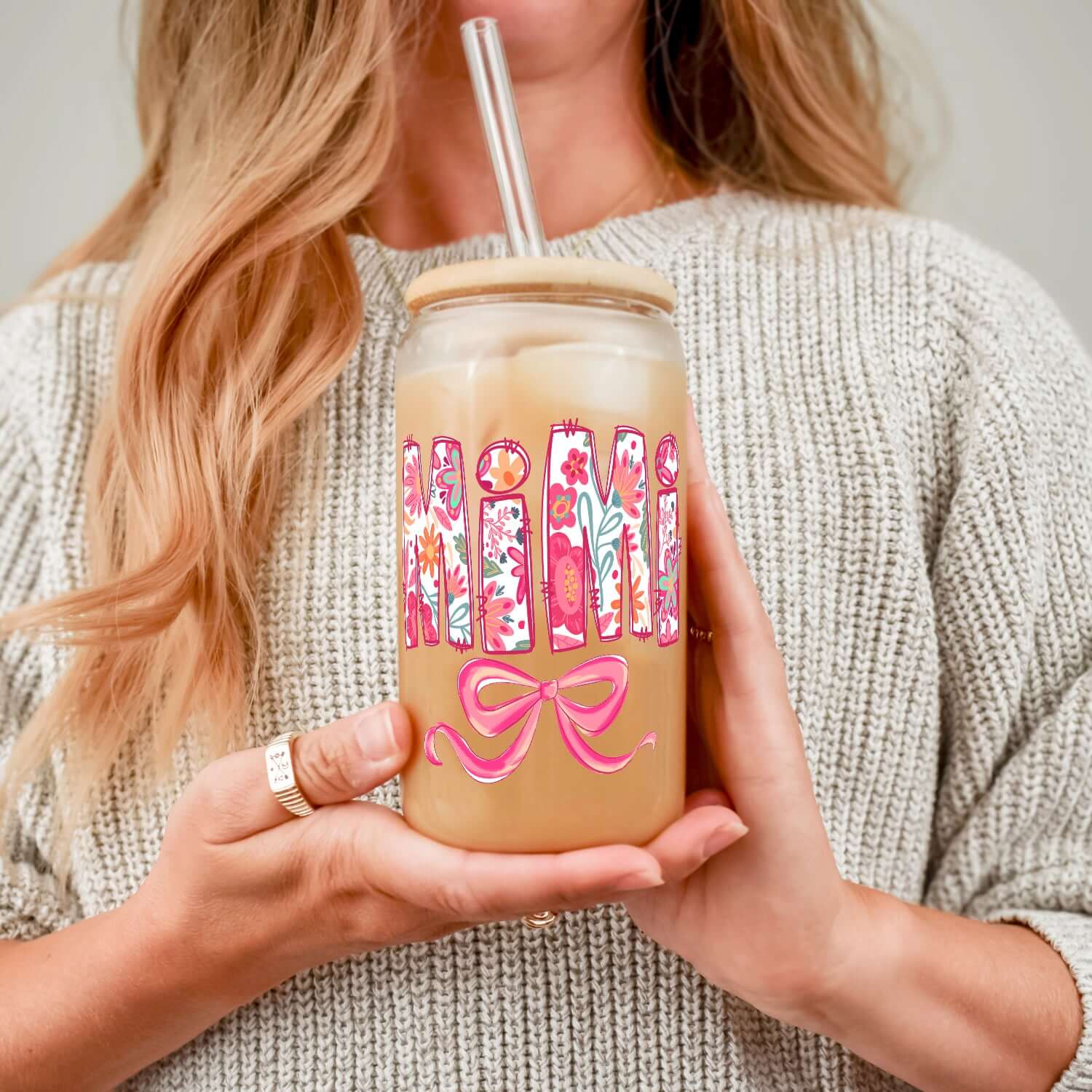 Pink Mimi, Gigi, or Nana Cup With Lid and Straw from Sip Sip Hooray – Tumblers