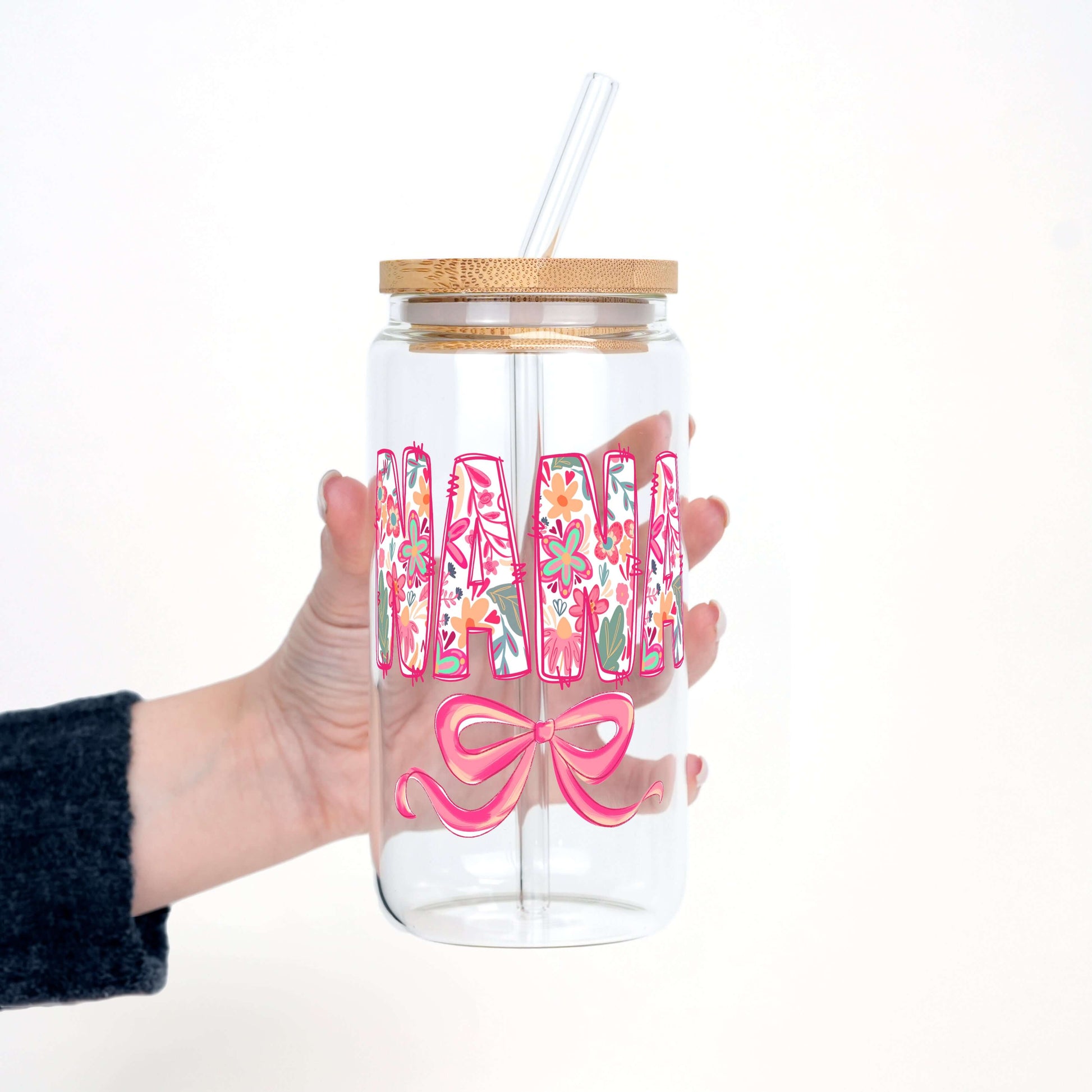 Pink Mimi, Gigi, or Nana Cup With Lid and Straw from Sip Sip Hooray – Tumblers