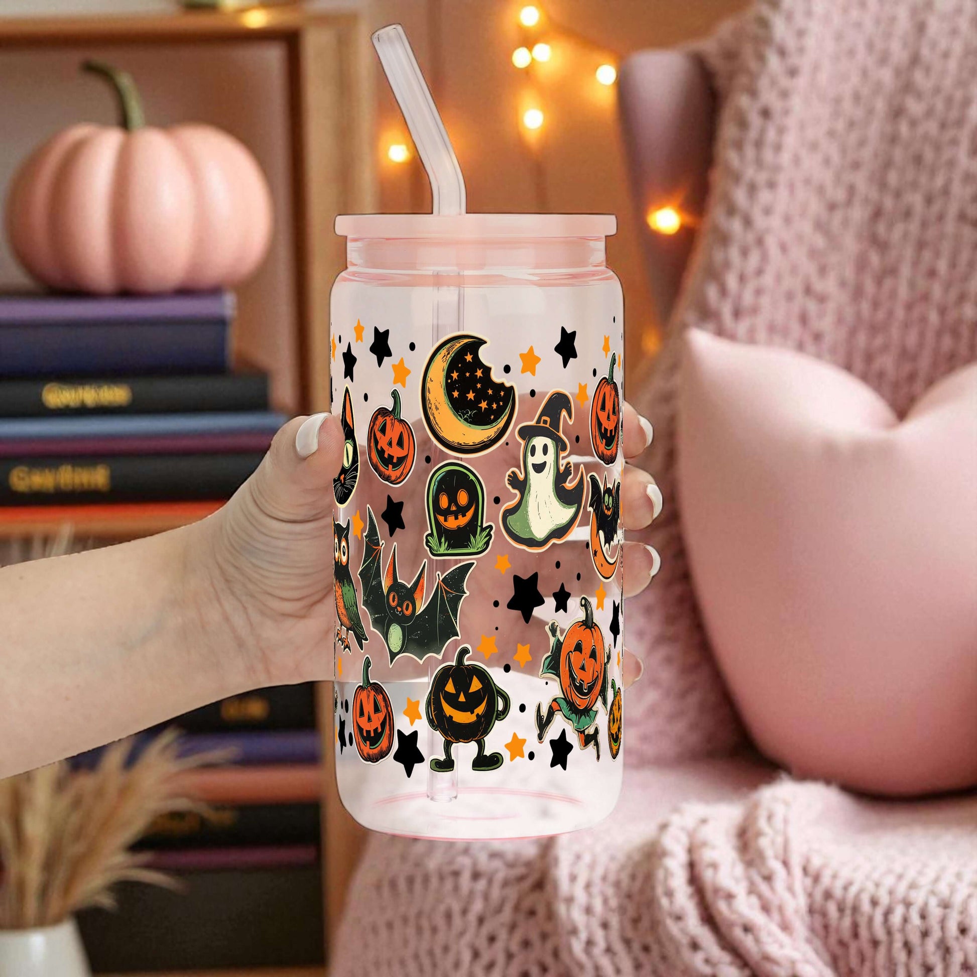 Retrocore Halloween Cup With Lid and Straw from Sip Sip Hooray – Tumblers