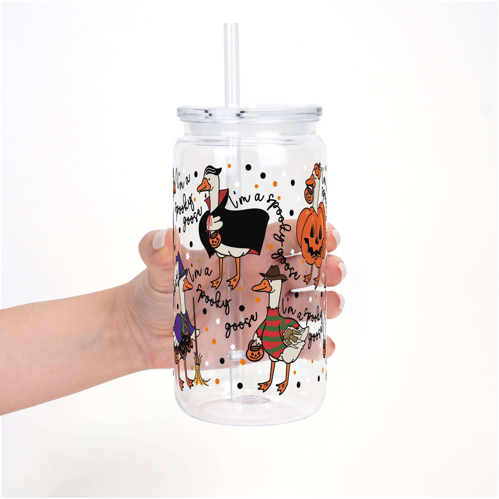Spooky Goose Cup With Lid and Straw from Sip Sip Hooray – Tumblers