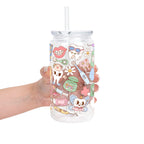 Groovy Dental Glass Cup, Mug & Tumbler with Lid and Straw