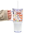 Dog Park Glass Cup, Mug & Tumbler with Lid and Straw