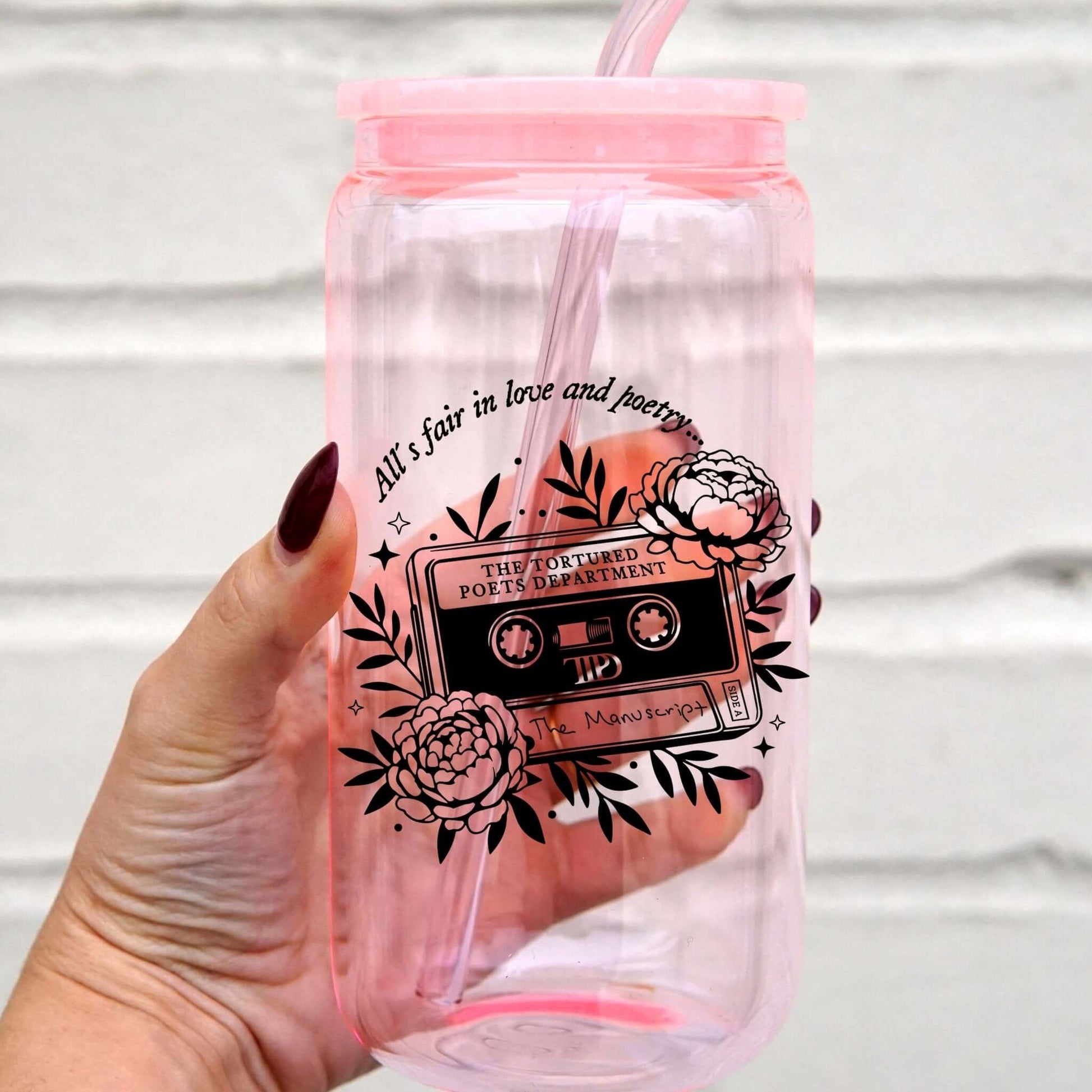 Poets Department Cup With Lid and Straw from Sip Sip Hooray – Drinkware